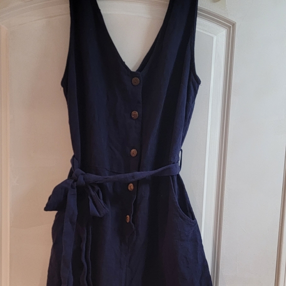 Women's navy romper - Picture 2 of 6